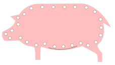 Cochon &agrave; lacer