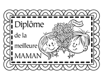 Dipl&ocirc;me de la meilleure maman