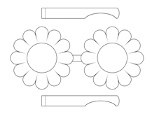 Lunette en fleurs