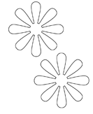 Ouvrir – modèle de fleurs