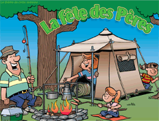 Affiche th&eacute;matique - F&ecirc;te des p&egrave;res