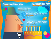 Affiche bonne f&ecirc;te des P&egrave;res