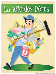 Affiche th&eacute;matique - La f&ecirc;te des p&egrave;res
