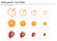 Ouvrir-petit grand-les fruits