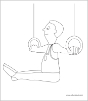 Ouvrir images &agrave; colorier sur le th&egrave;me - Gymnastique