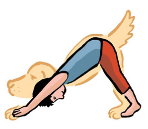 Le chien, une posture amusante pour les enfants et surtout pouvant aider à plusieurs niveaux.