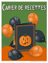 Ouvrir cahier de recettes Halloween