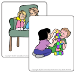 Jeu d'images Le partage