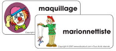 &Eacute;tiquettes-mots Th&eacute;&acirc;tre et marionnettes