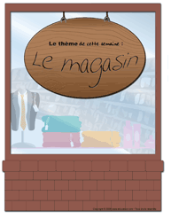 Affiche th&eacute;matique - Le magasin
