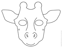 Ouvrir-masques animaux du zoo