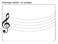 Ouvrir Coloriage cr&eacute;atif &ndash; La musique