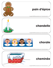 Ouvrir &eacute;tiquettes-mots g&eacute;ants &ndash; No&euml;l