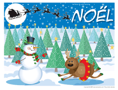 Affiche th&eacute;matique No&euml;l