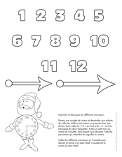 Bricolage horloge No&euml;l