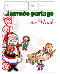 Calendrier perp&eacute;tuel journ&eacute;e partage No&euml;l