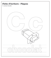 Ouvrir fiches d’écriture - C comme chocolat