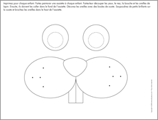 Ouvrir bricolage - visage de lapin