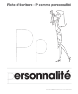 Ouvrir fiches d&rsquo;activit&eacute; &ndash; Ma personnalit&eacute;