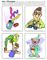 Jeu d'images Poisson d'avril