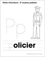 Ouvrir fiches d&rsquo;&eacute;criture-P comme policier