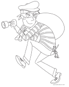 Ouvrir images &agrave; colorier-Les policiers