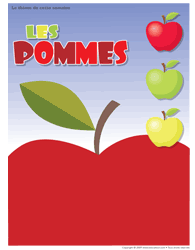 Affiche th&eacute;matique - Les pommes