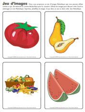 Jeu d'images - Les r&eacute;coltes