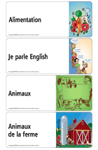 &Eacute;tiquettes bacs th&eacute;matiques et bacs mini