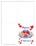 Carte de souhait de la St-Valentin