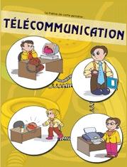 Affiche th&eacute;matique - Les t&eacute;l&eacute;communications