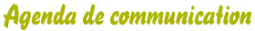 Agenda de communication