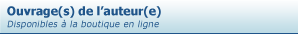 Ouvrage de l'auteur(e)