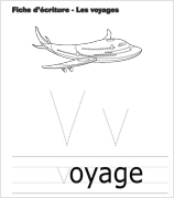J&rsquo;explore la lettre V, comme voyage