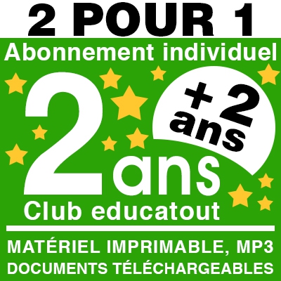 Club educatout<br> forfait thmatique 2 ans <br>+2 ANS GRATUITS