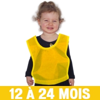 Dossard jaune pour enfant de 2 ans et moins
