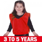 Pinnies 3 to 5 years old - RED