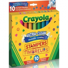 Crayola Ultra, Clean Washable Stampers Markers, 10 CT