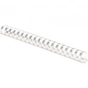 Plastic Combs - Round WHITE / 12 mm  1/2"  Black 25 pk
