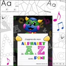 In french only - J’apprends mon alphabet de A à Z avec  Poni