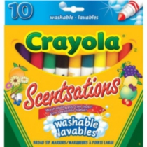 Crayola 10 Scentsations Washable Broad Line Markers