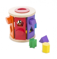 Match and roll shape sorter