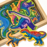 20 wooden dinosaur magnets