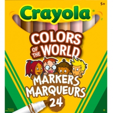 24 marqueurs lavables Crayola - Multiculturels