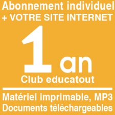 FRENCH - Educatout club  - INTERNET PACKAGE 1 year