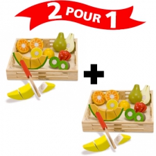 Fruits à couper en bois - 18 pièces + 1 GRATUIT