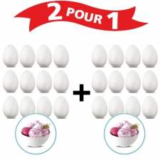 12 oeufs  de polyfoam + 1 GRATUIT