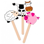 Stick puppet - Farm animals