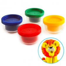 Miniature modeling clay containers-4 colors
