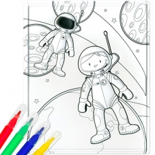 3D coloring board -  Spaced Out!